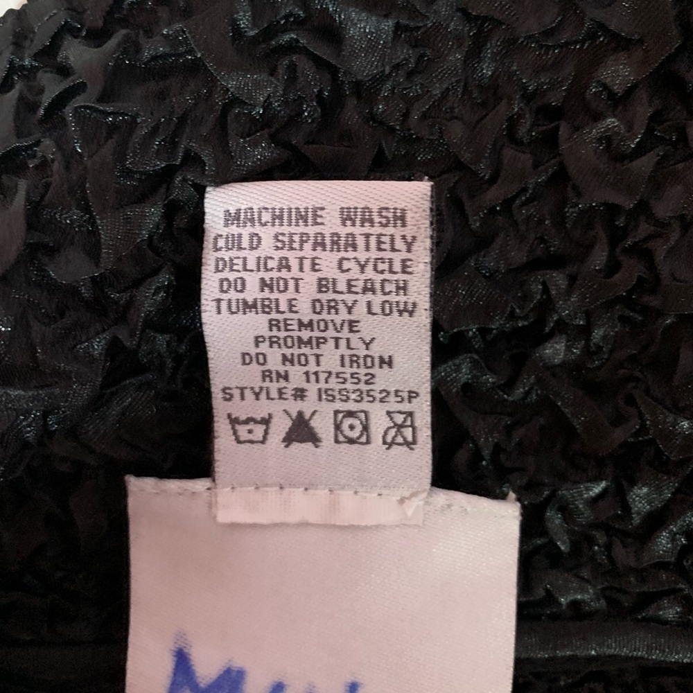 Crinkled Puckered Fabric Jacket Comfortable Black - Picture 7 of 7